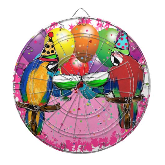 PARTY PARROTS DARTSCHEIBE (vorne)