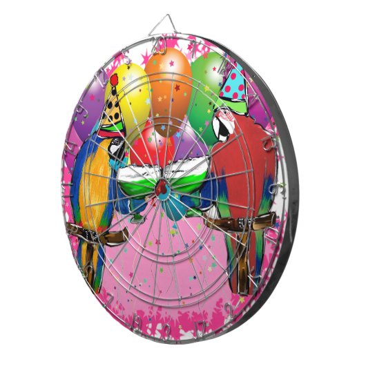 PARTY PARROTS DARTSCHEIBE (Vorderseite rechts)