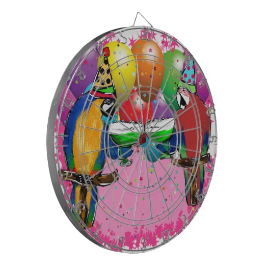 PARTY PARROTS DARTSCHEIBE (Vorderseite Links)