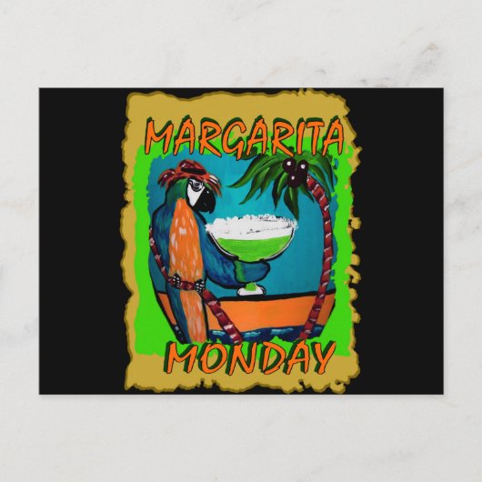 Party Parrots Einladungspostkarte (Vorderseite)