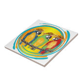 PARTY PARROTS FLIESE (Seite)