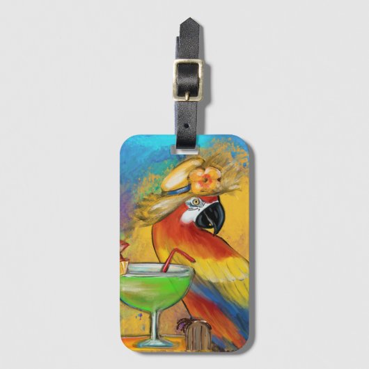 Party Parrots Gepäckanhänger (Vorderseite Vertikal)