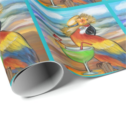Party Parrots Geschenkpapier (Rolleneckpunkt)