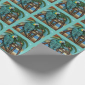 Party Parrots Geschenkpapier (Ecke)