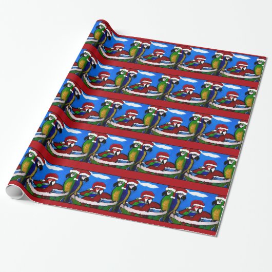 PARTY PARROTS GESCHENKPAPIER (Ungerollt)