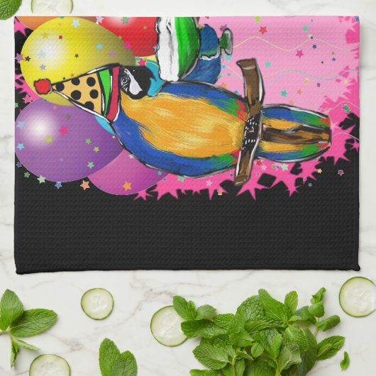 PARTY PARROTS GESCHIRRTUCH (Gefaltet)