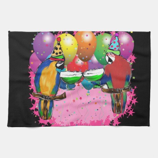 PARTY PARROTS GESCHIRRTUCH (Horizontal)