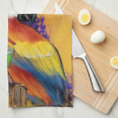 Party Parrots Geschirrtuch (Viertel Falte)