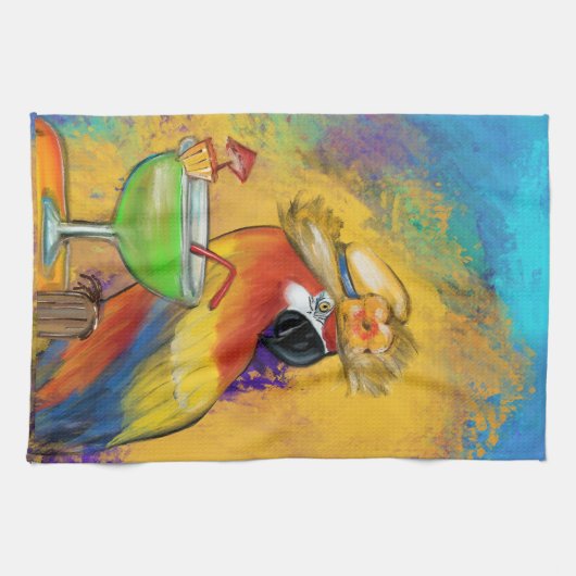 Party Parrots Geschirrtuch (Horizontal)