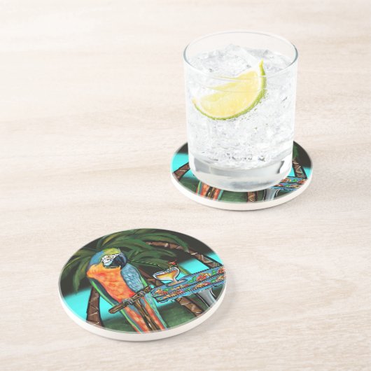 Party Parrots Getränkeuntersetzer (Seite)
