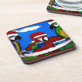 PARTY PARROTS GETRÄNKEUNTERSETZER (Linke Seite)