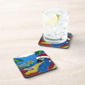 PARTY PARROTS GETRÄNKEUNTERSETZER (Rechte Seite)