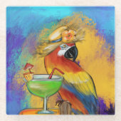 Party Parrots Glasuntersetzer (Vorderseite)