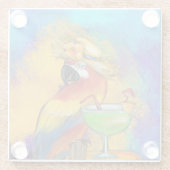 Party Parrots Glasuntersetzer (Rückseite)
