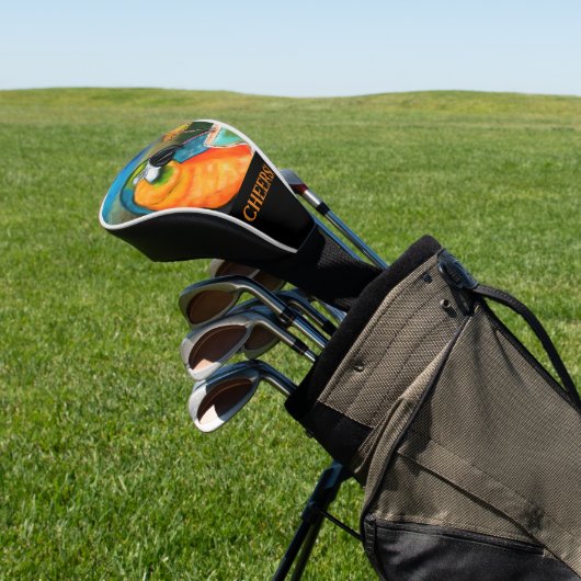 Party Parrots Golf Headcover (In SItu)