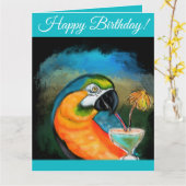 Party Parrots Karte (Gelbe Blume)