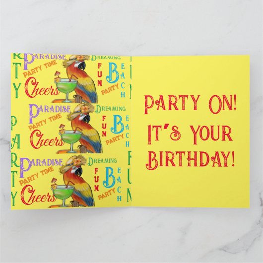 Party Parrots Karte (Innenseite)