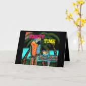 Party Parrots Karte (Gelbe Blume)