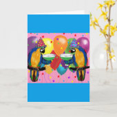 Party Parrots Karte (Gelbe Blume)