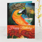 Party Parrots Karte (Gelbe Blume)