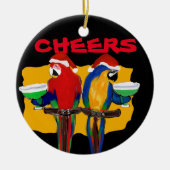 PARTY PARROTS KERAMIK ORNAMENT (Vorne)