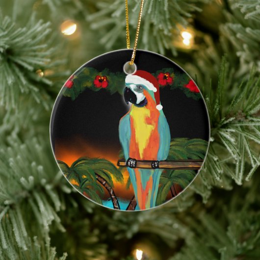 PARTY PARROTS KERAMIK ORNAMENT (Baum)