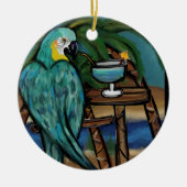 Party Parrots Keramik Ornament (Vorne)