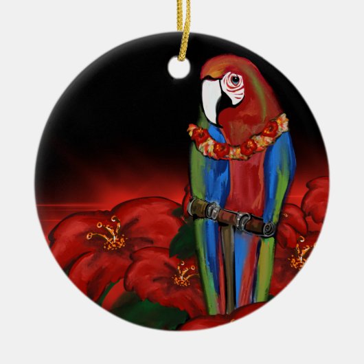 PARTY PARROTS KERAMIK ORNAMENT (Vorne)