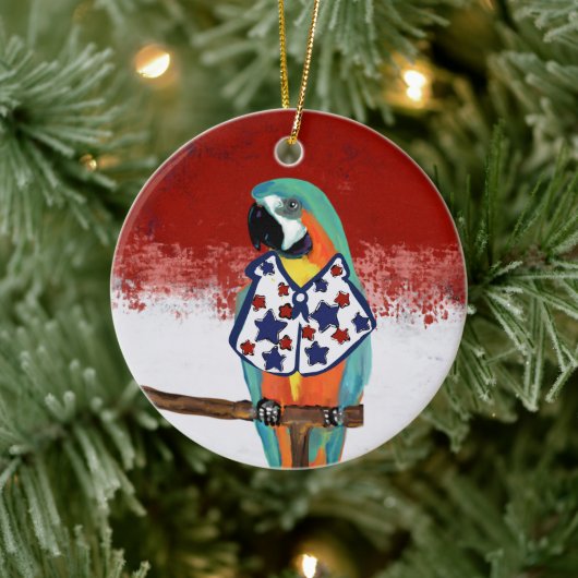 PARTY PARROTS KERAMIK ORNAMENT (Baum)