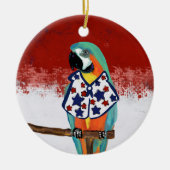 PARTY PARROTS KERAMIK ORNAMENT (Vorne)