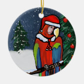 PARTY PARROTS KERAMIK ORNAMENT (Vorne)