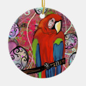 PARTY PARROTS KERAMIK ORNAMENT (Vorne)