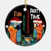 PARTY PARROTS KERAMIK ORNAMENT (Vorne)