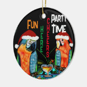 PARTY PARROTS KERAMIK ORNAMENT (Links)
