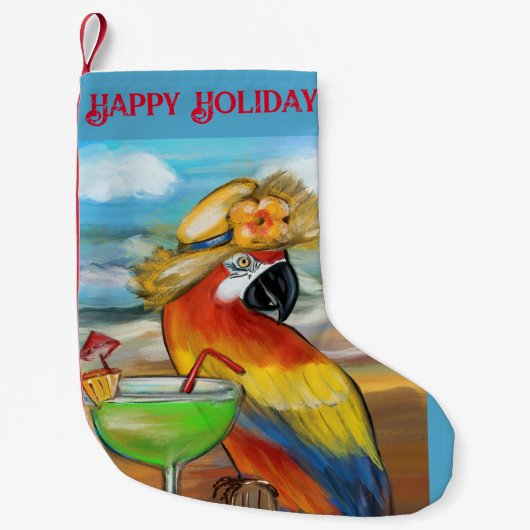 Party Parrots Kleiner Weihnachtsstrumpf (Vorderseite)