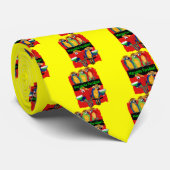 PARTY PARROTS KRAWATTE (Gerollt)