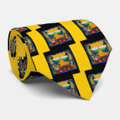 Party Parrots Krawatte (Gerollt)