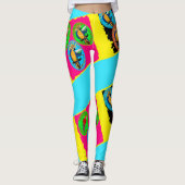 Party Parrots Leggings (Vorderseite)