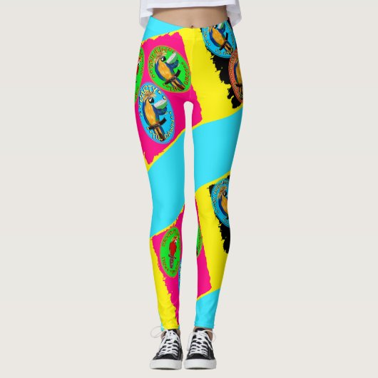 Party Parrots Leggings (Vorderseite)