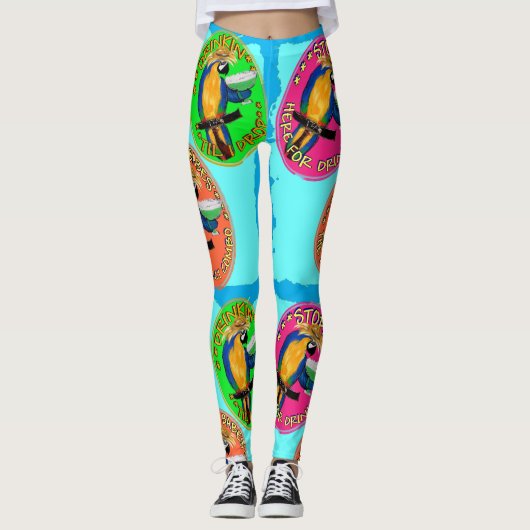 Party Parrots Leggings (Vorderseite)