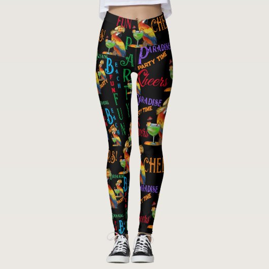 Party Parrots Leggings (Vorderseite)