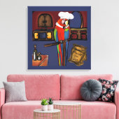 PARTY PARROTS LEINWANDDRUCK (Insitu (Wohnzimmer))