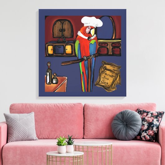 PARTY PARROTS LEINWANDDRUCK (Insitu (Wohnzimmer))