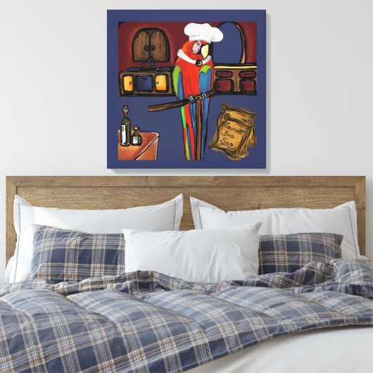 PARTY PARROTS LEINWANDDRUCK (Insitu (Schlafzimmer))