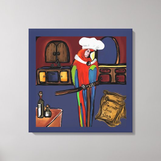 PARTY PARROTS LEINWANDDRUCK (Vorderseite)