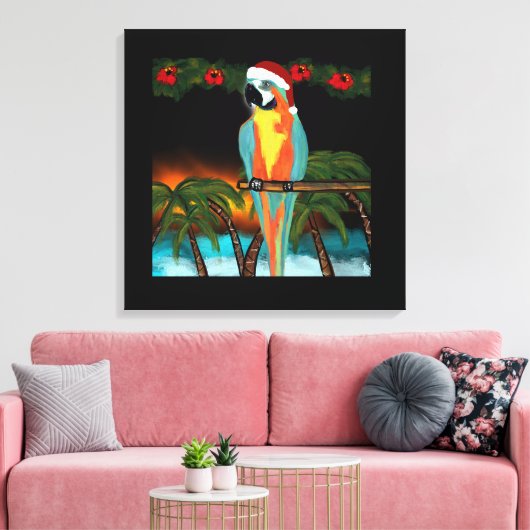 PARTY PARROTS LEINWANDDRUCK (Insitu (Wohnzimmer))