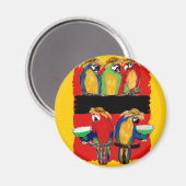 PARTY PARROTS MAGNET (Vorderseite/Rückseite)