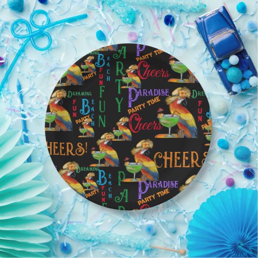 Party Parrots Pappteller (Party)