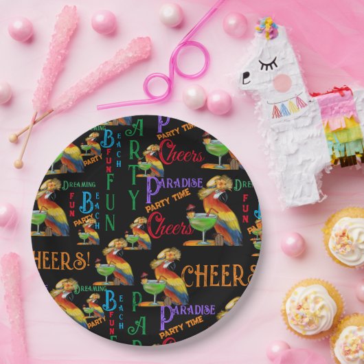 Party Parrots Pappteller (Party)