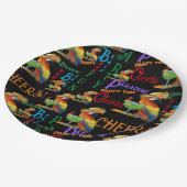 Party Parrots Pappteller (Schrägansicht)